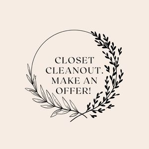 Closet cleanout! Make a reasonable offer & I will most likely accept!